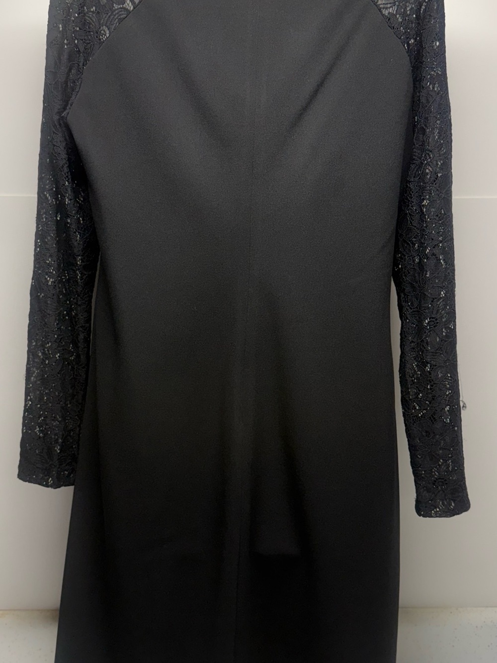 Tommy Hilfiger Black Long-Sleeve Lace Dress